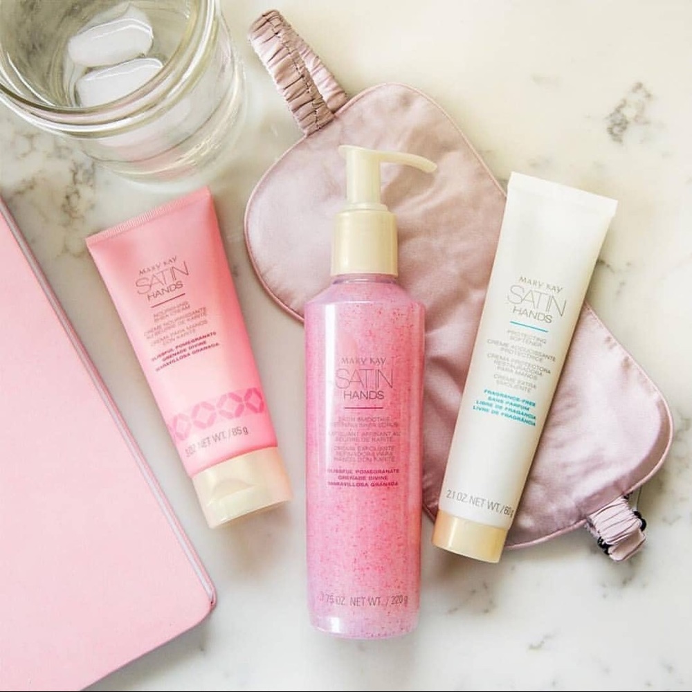 SATIN HANDS SET (pomegranate & white tea citrus)
